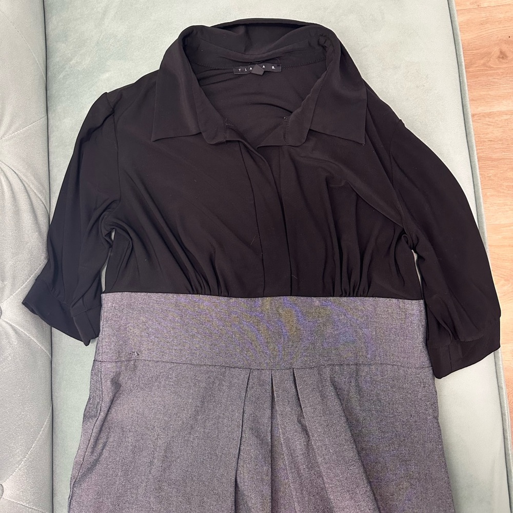 Tiana B Black and Gray Women's work dress size 10